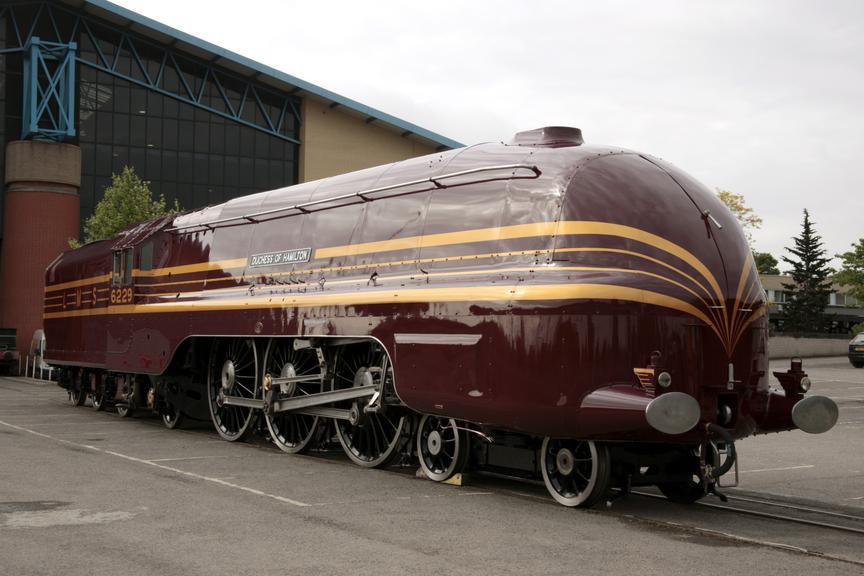 LMS(R) steam locomotive with tender 'Duchess of Hamilton' 4-6-2 Coronation class, No 6229, 1938