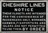 Cheshire Lines Committee notice, public conveniences