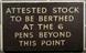 Wooden Notice, British Railways - Attested Stock