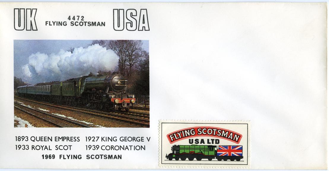 Flying Scotsman Commemorative Cover. USA. 1969.