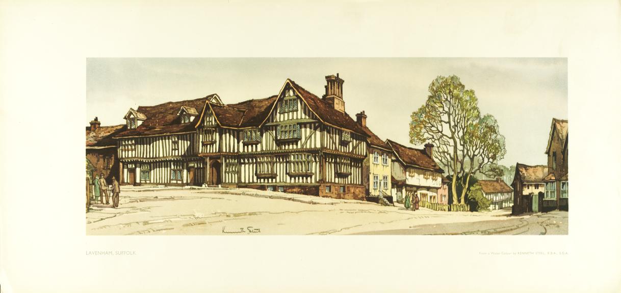 BR Carriage Print, Lavenham, Suffolk