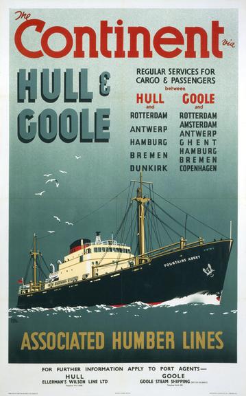 Poster, BR (NER), Associated Humber Lines Ltd