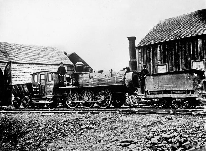 Two Photographs of Hackworth's "Samson" locomotive