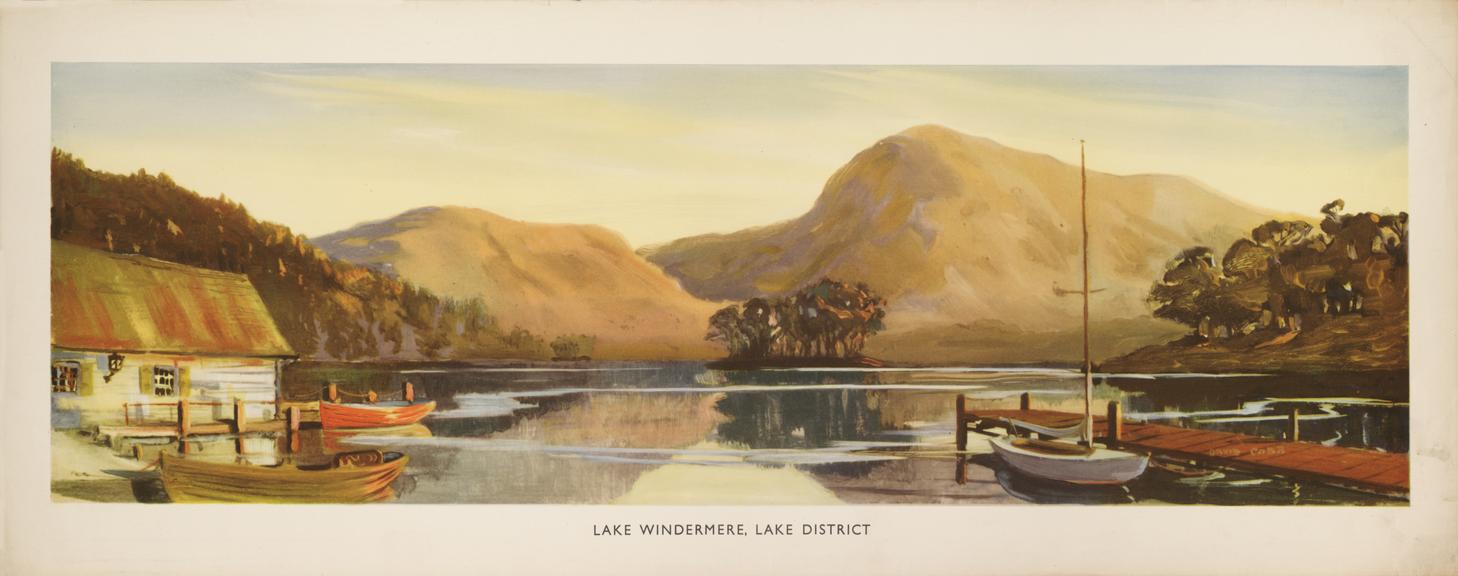 BR Carriage Print - Lake Windermere, Lake District