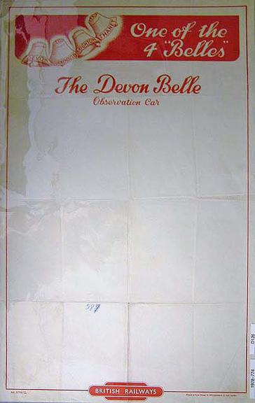 One of the 4 Belles 'The Devon Belle' observation car