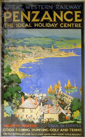 Penzance, the ideal holiday centre (poster)