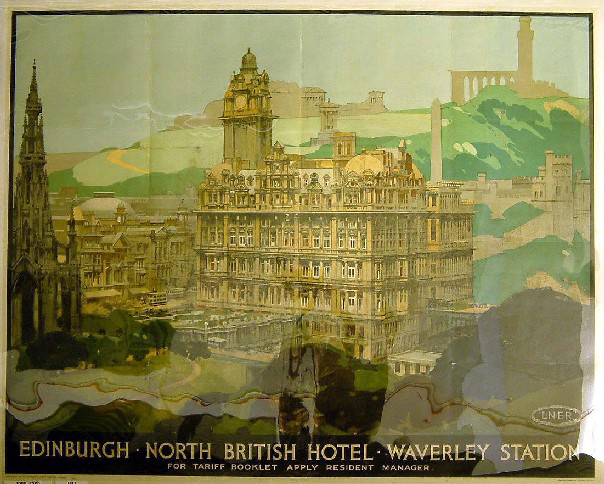 Edinburgh: North British Hotel, Waverley Station (poster)