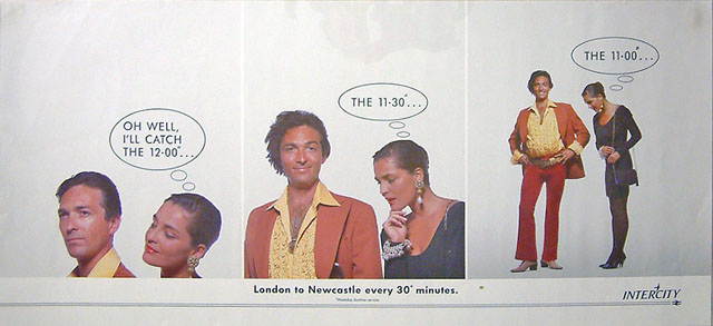 london to newcastle every 30 minutes poster (poster)