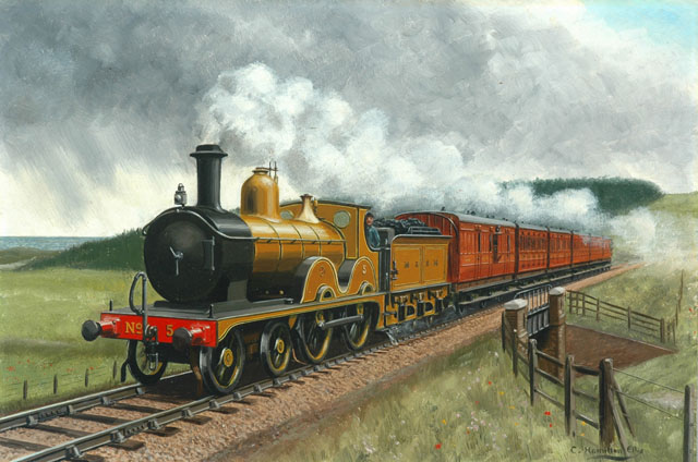 Midland & Great Northern Joint Railway 4-4-0 locomotive number 5