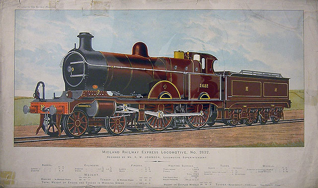 Midland Railway Express Locomotive No 2632