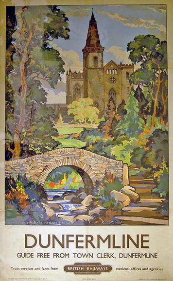 Dunfermline - Dunfermline Abbey & Pittencrieff Park (poster)