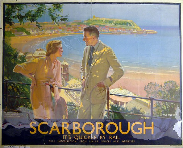 It's Quicker by Rail - Scarborough (poster)