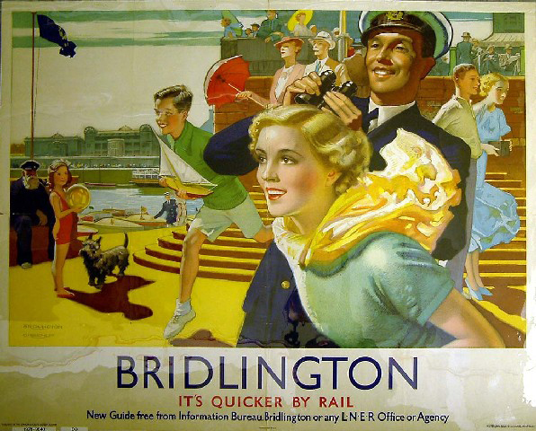 It's Quicker by Rail - Bridlington (poster)