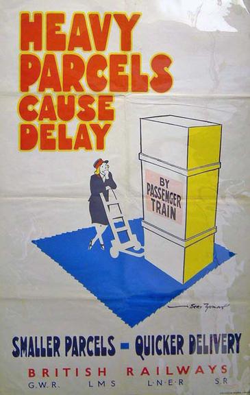 Heavy Parcels Cause Delay (poster)