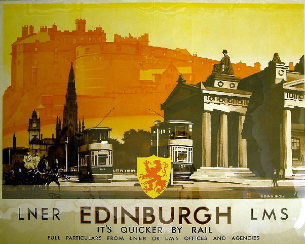 It's Quicker by Rail - Edinburgh (Poster)