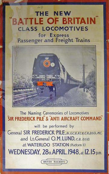 The new 'Battle of Britain' class locomotives for express passengers and freight trains