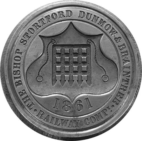 seal die - Bishop Stortford, Dunmow and Braintree railway (seal)