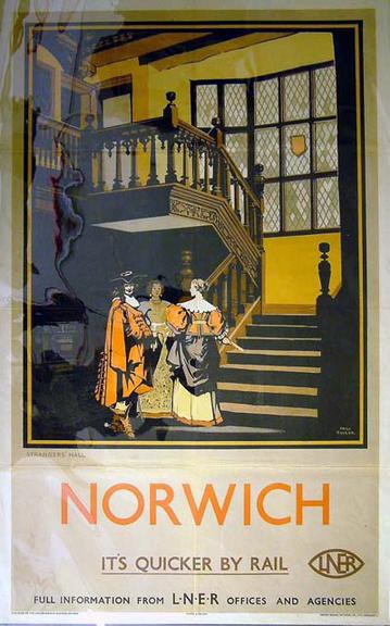 It's Quicker by Rail - Norwich (poster)