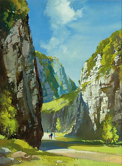 somerset-cheddar gorge poster original