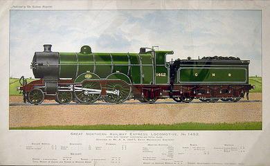 Great Northern Railway Express Locomotive No 1452.