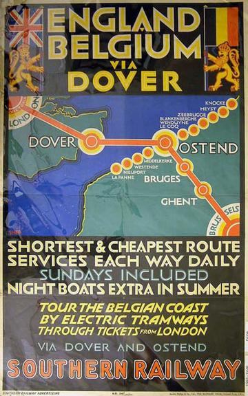 England Belgium via Dover