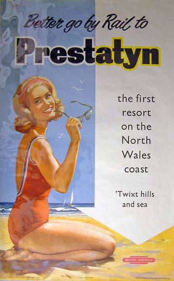 Better go by Rail to Prestatyn (poster)