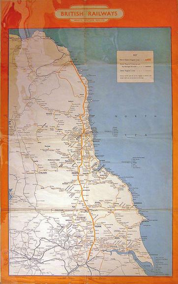 Map of the north eastern region (poster)