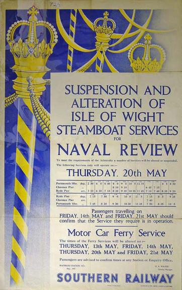 Suspension & Alteration of Isle of Wight Steamboat Services