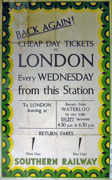 Back Again! Cheap Day Tickets to London (poster)