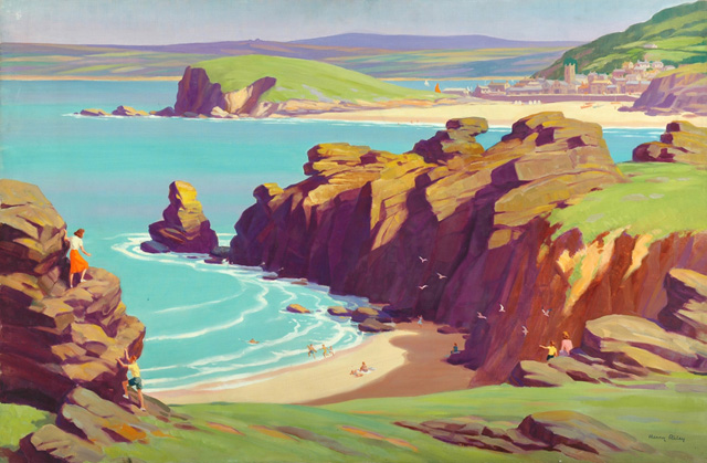 The Cornish Coast (St Ives) (painting; oil painting; poster artwork)