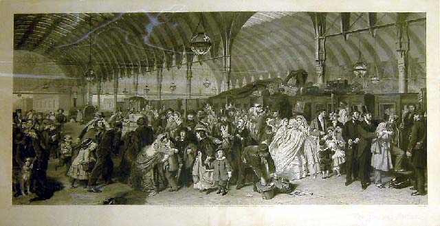 The Railway Station (print; engraving)