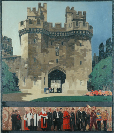 Lancaster Castle (painting; oil painting; poster artwork)