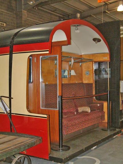 Section of British Railways Mark 1 3rd Class Compartment, c 1951 (carriage section)