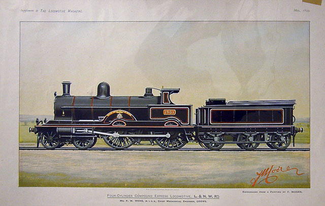 London and North Western Railway Four-Cylinder Compound Express Locomotive No 1901, Jubilee