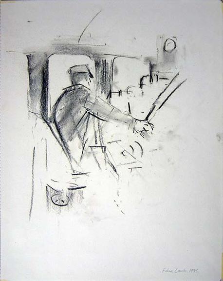 Drawing, charcoal study (drawing)