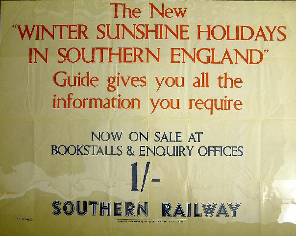 the new winter sunshine holidays in southern England (poster)