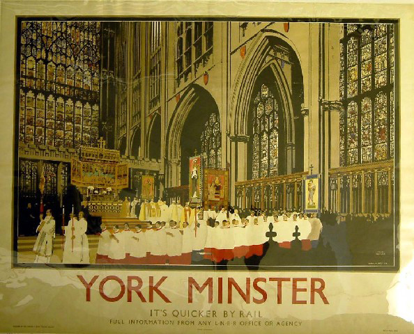 It's Quicker by Rail - York Minster (poster)