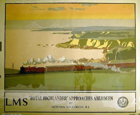 Royal Highlander approaches Aberdeen (poster)