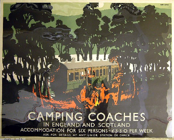 Camping Coaches in England and Scotland (poster)