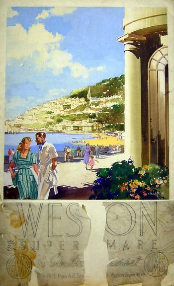 Weston-Super-Mare (painting; watercolour; poster artwork)