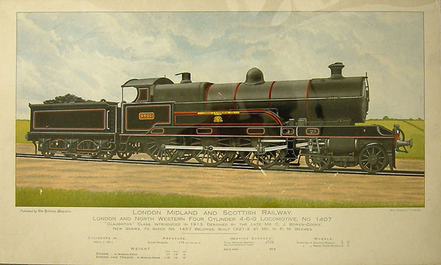 London & North Western Four Cylinder 4-6-0 Locomotive No 1407, "Lance-Corporal J. A. Christie, V.C."