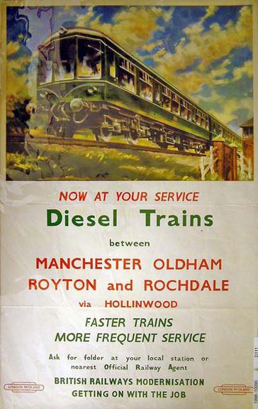 Now at your service - Diesel Trains between Manchester-Rochdale