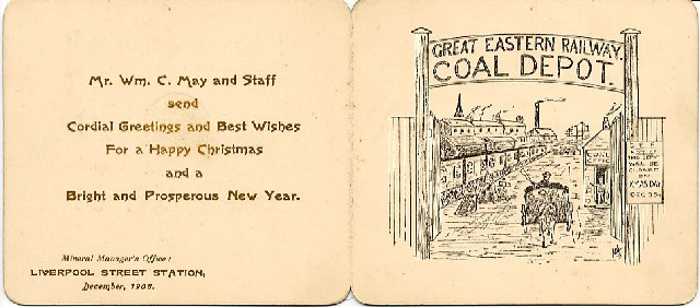 gret eastern railway christmas, 1908