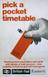 Pick a Pocket Timetable