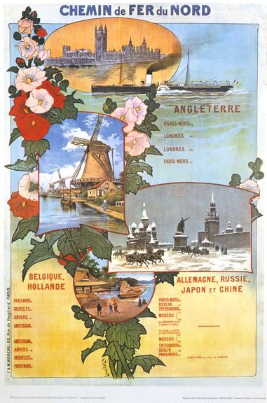 Poster, reproduction, 'Chemin de Fer du Nord'