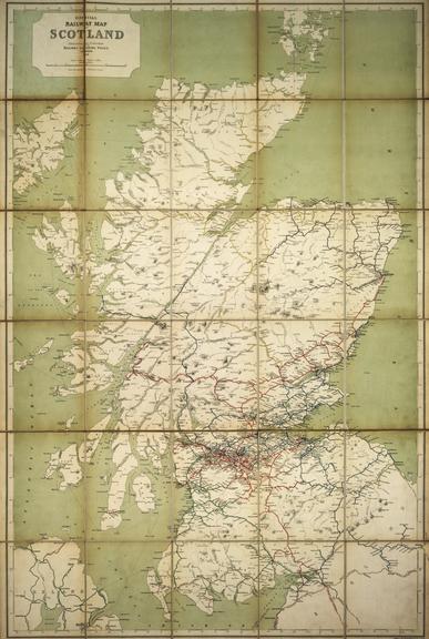 Railway Clearing House Map, Scotland, 1916