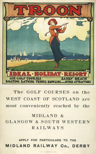 Troon, Midland Railway poster