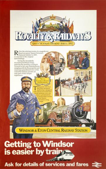 Poster, BR. Royalty and Railways.