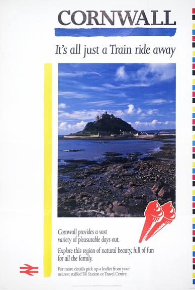 Poster; Cornwall, proof poster.May 1990.