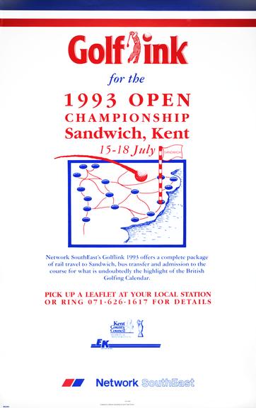 Poster, Open Golf at Sandwich, 1993